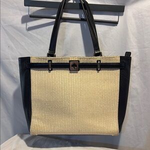 Kate Spade Black and Cream Tote Bag